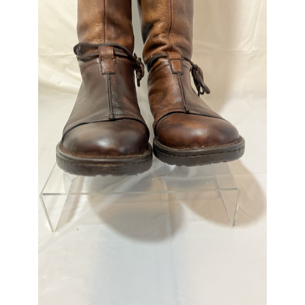 Born Shyra Tall Brown Leather Riding Boots Women Sz 8 - Picture 15 of 16